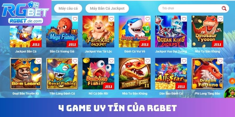 4 game uy tín của RGBET