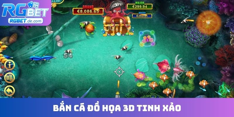 Bắn cá đồ họa 3D tinh xảo, đẹp tuyệt vời