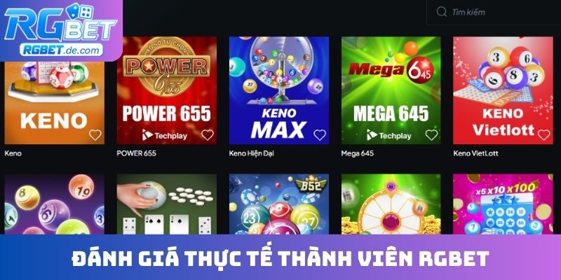 Đánh giá thực tế của cộng đồng thành viên RGBet
